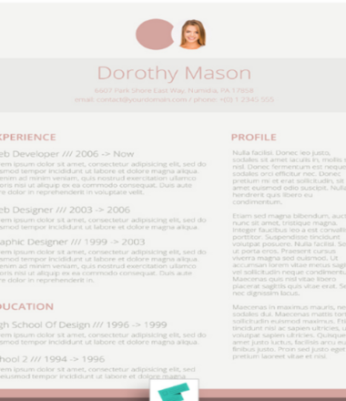 Templates Curriculum Vitae To Download For Free Steven Kendy Pierre